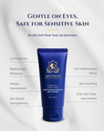 AESTHEIN All-skin Soft Glow Tone-Up Suncream 50ml skin benefits and features display