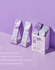 Dr.SANTE Azulene Soother Shampoo & Treatment 5ml*20EA hair care benefits display