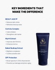 AESTHEIN All-skin Soft Glow Tone-Up Suncream 50ml key ingredients display