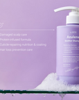 Dr.SANTE Azulene Soother Shampoo 500ml hair care benefits display