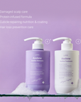 Dr.SANTE Azulene Soother Shampoo & Treatment Duo (2 x 500ml) hair care benefits display