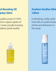 Dr.SANTE Azulene & Jojoba Winter Edition Set dual product breakdown shot