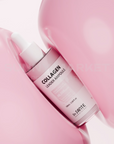 Dr.SANTE Collagen Leader Ampoule 100ml aesthetic pink bubble lifestyle shot