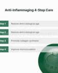 Anti-inflammaging cream with a 4-step care system to restore skin age, boost collagen, and support microcirculation