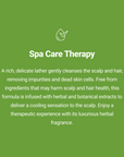 MAHOE LIQUID The Spa Care Shampoo 1000ml spa care therapy info card