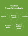 MAHOE LIQUID The Spa Care Shampoo 1000ml free from harmful ingredients info card