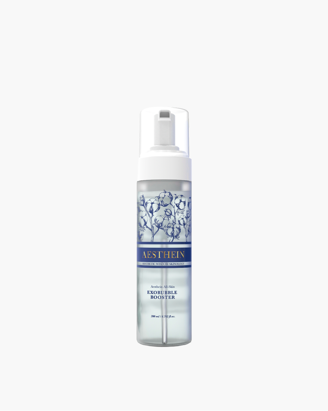 AESTHEIN All-Skin Exo Bubble Booster bottle front view – premium skincare with Cica exosomes