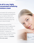 All-in-one highly concentrated cream with Salmon DNA, E.G.F, Peption-5, and plant stem cell culture extract for skin revitalization, barrier strengthening, lifting, and moisture retention