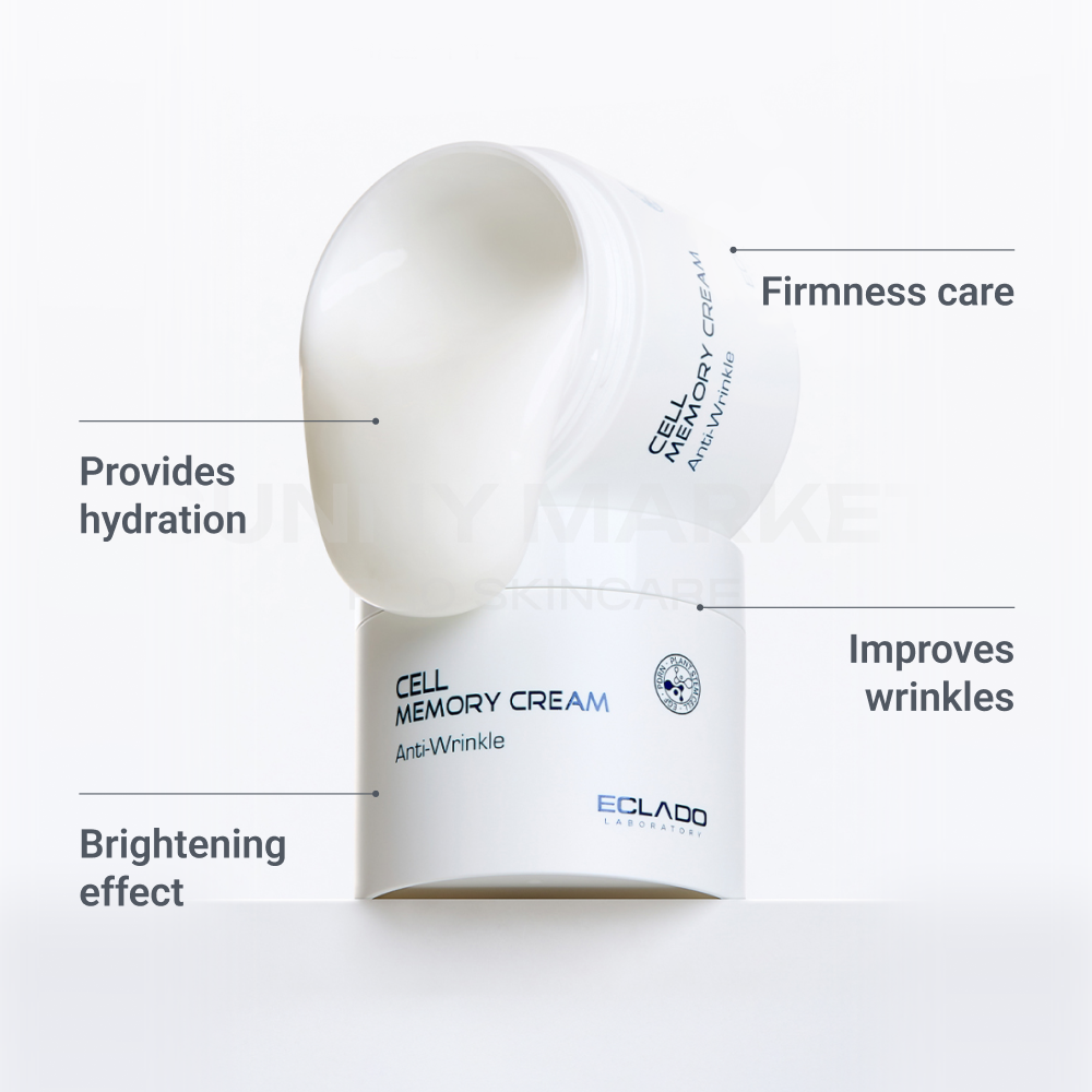 ECLADO Cell Memory Cream 200g benefits breakdown chart shot