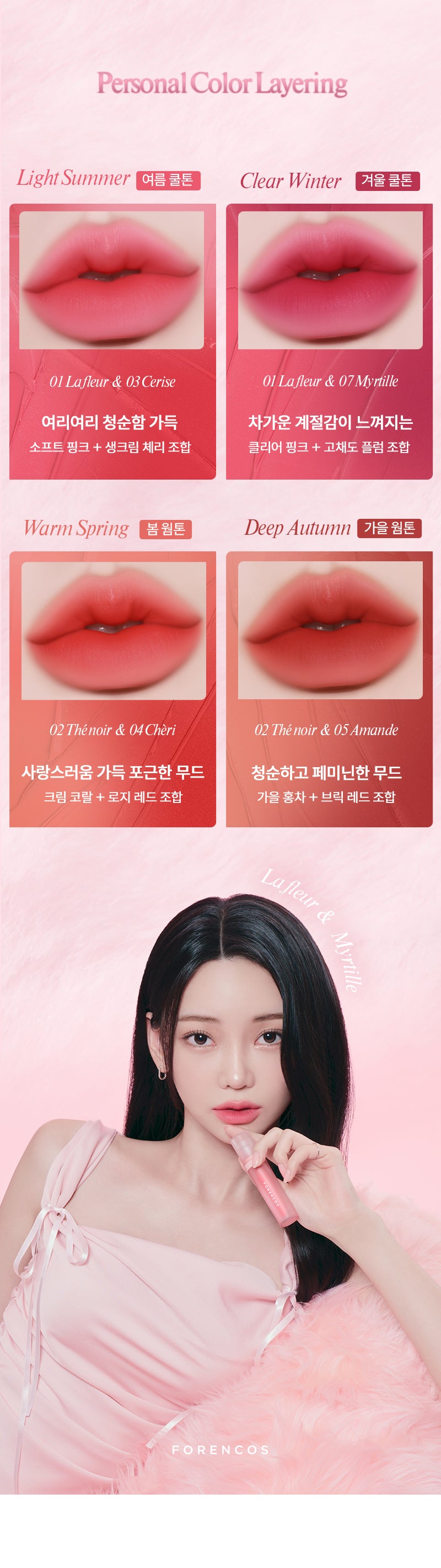 [FORENCOS] Tattoo Bisou Velvet Tint 비쥬타투 벨벳틴트 01.Lafleur