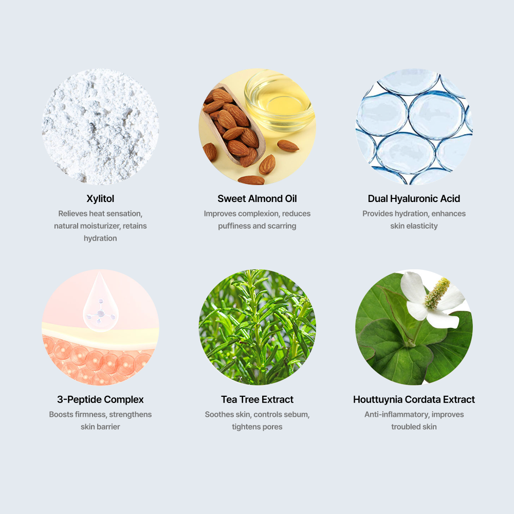LUMINOUS Moisture Cooling Peel-Off Pack 60ml botanical ingredients feature breakdown
