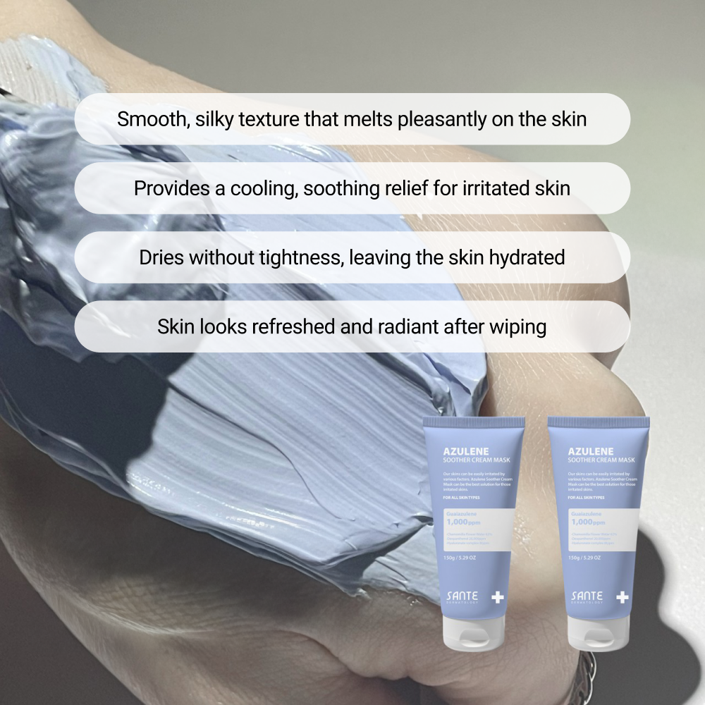 Smooth silky cream texture that melts into skin – soothing, cooling relief for irritated skin, hydrating without tightness, leaving skin radiant