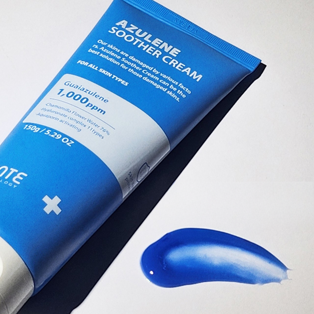Santé Azulene Soother Cream product image – soothing and hydrating cream with Guaiazulene and chamomile for sensitive skin