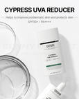 CYPRESS UVA Reducer bottle, protects and improves problematic skin, SPF50+ / PA++++