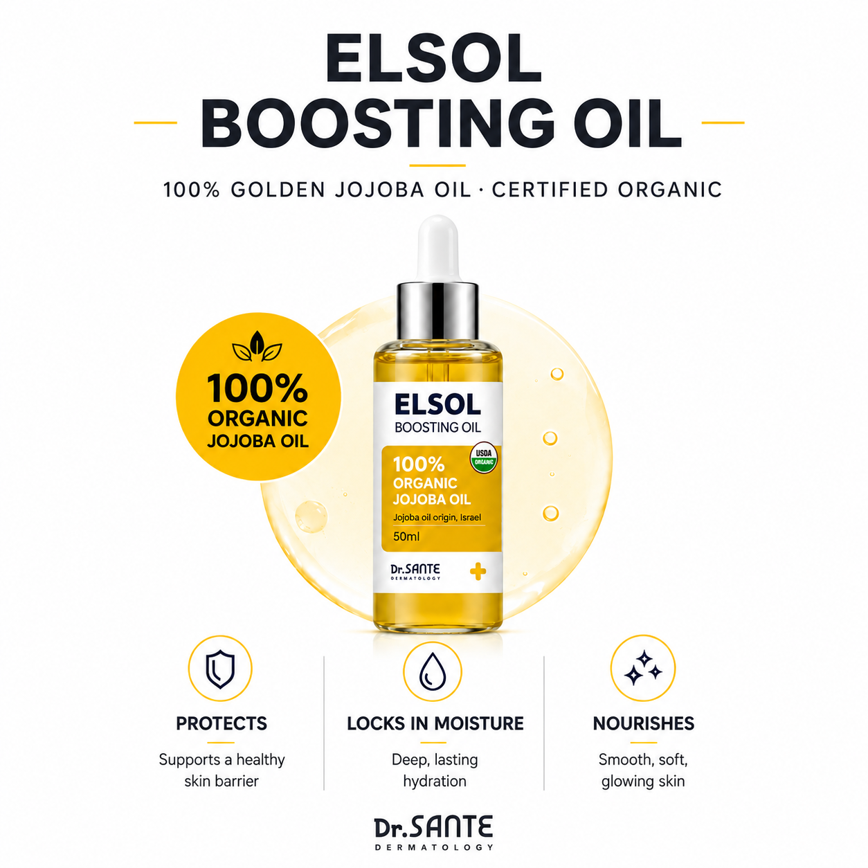[Dr.SANTE] Elsol Organic Jojoba Oil [50ml]