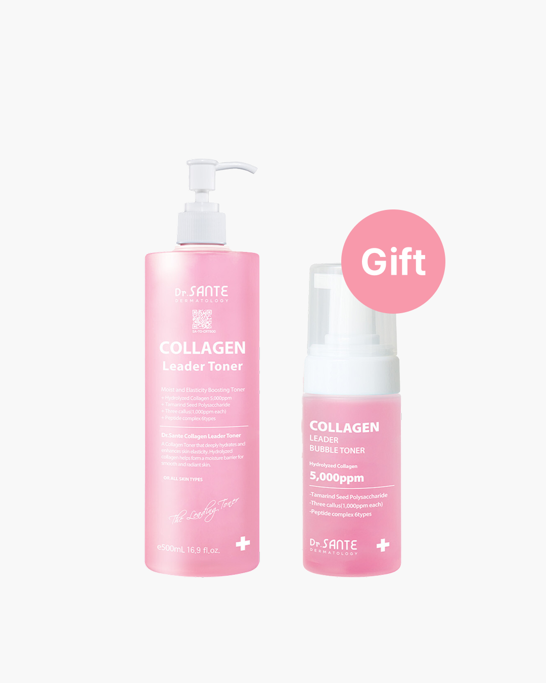 [Dr.Sante] Collagen Leader Toner 500ml + 100ml Bubble Toner Set - Hydrating &amp; Firming K-beauty Australia