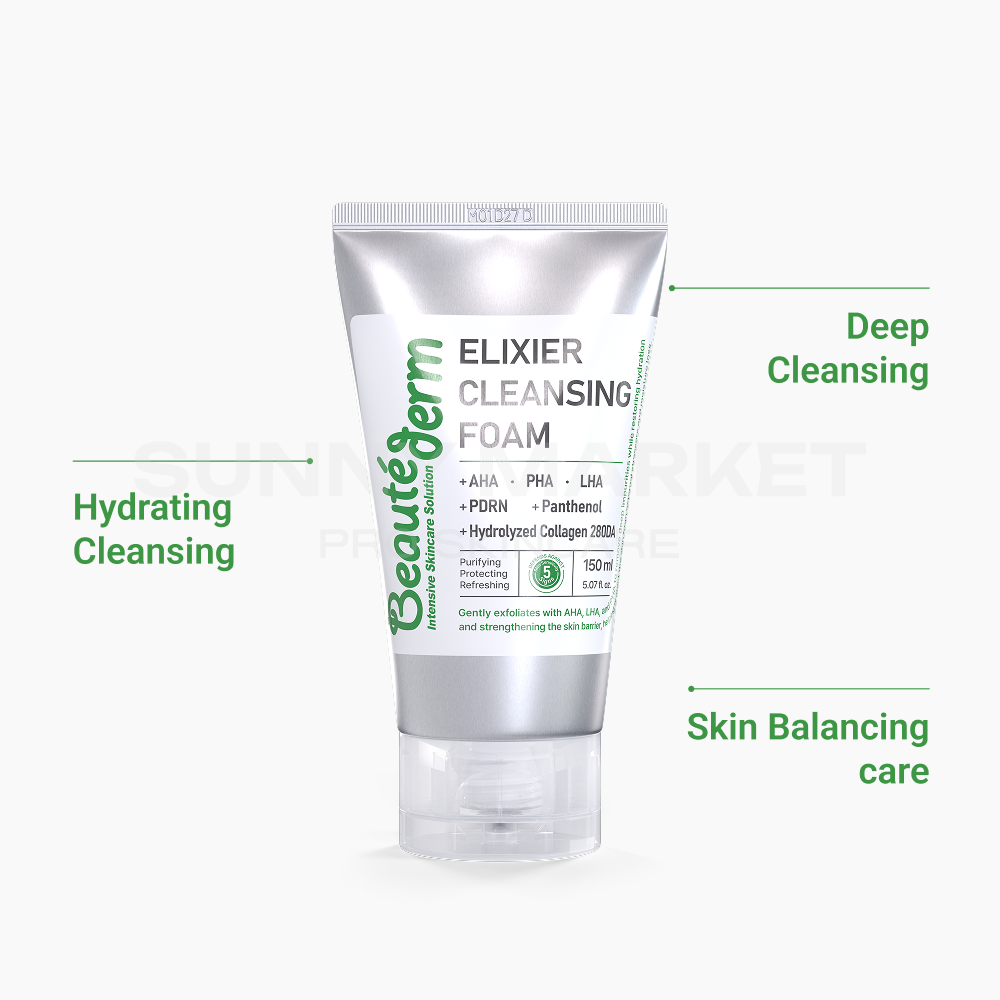 Hydrating foam cleanser for deep cleansing, skin balancing, and impurity removal