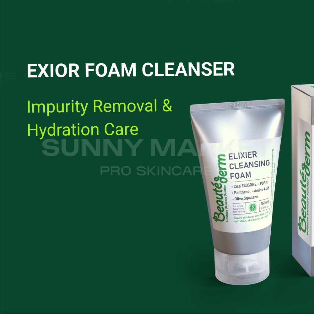 EXIOR Foam Cleanser for impurity removal and hydrating skin care