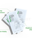 Collagen hydrogel sheet mask delivering deep moisture, skin vitality, and brightening effect
