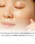 Hydrogel sheet mask delivering rich moisture to dry skin for hydration and comfort