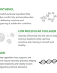 Hydrogel mask with panthenol, low molecular collagen, and PDRN for skin elasticity and recovery