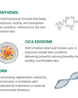 Beauteder Elixier Exotoxin Mask ingredients – Panthenol, Cica Exosome, and PDRN for hydration, calming, and skin regeneration.