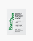 Beauteder Elixier Exotoxin Mask product thumbnail – packaging and sheet mask design emphasizing hydration and soothing care.