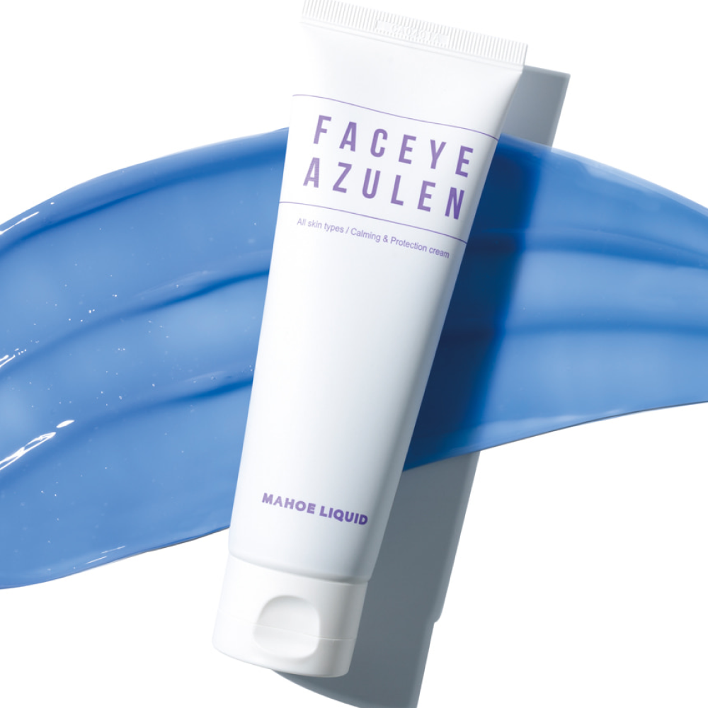 Mahoe azulene cream for sensitive skin, face and eye care in one tube