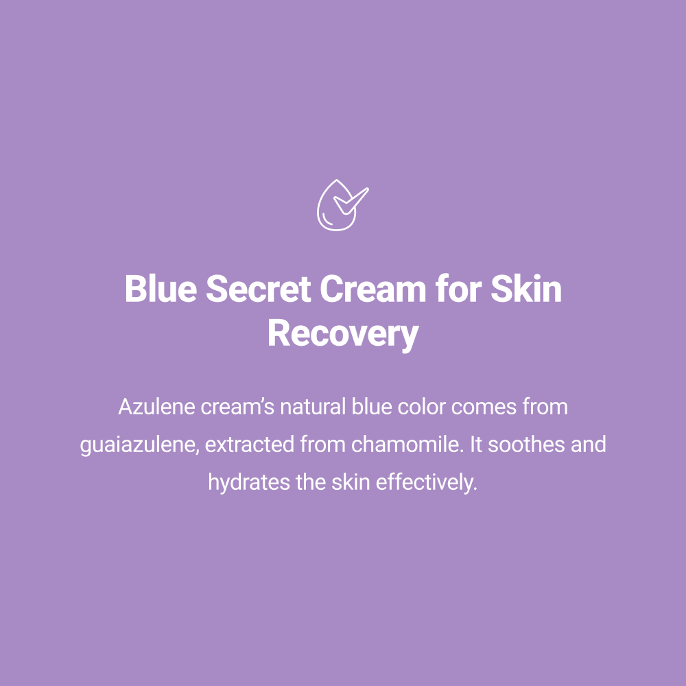Gentle hydrating azulene cream for dry and irritated skin types