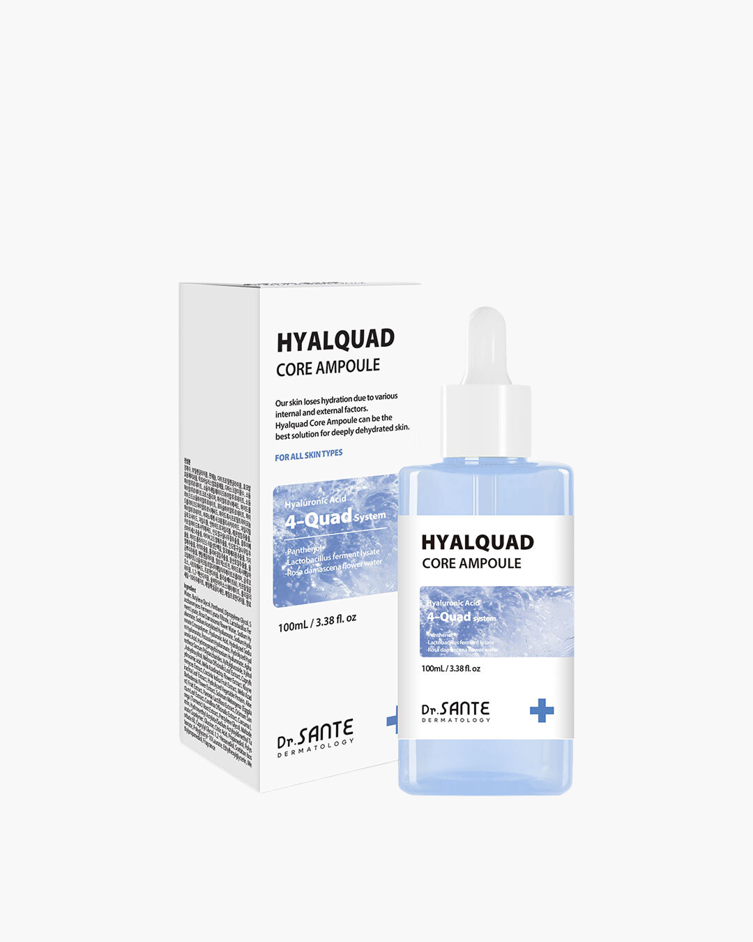 Thumbnail of Dr. Sante Hyalquad Core Ampoule, showcasing the ampoule packaging designed for deep hydration and skin barrier support.