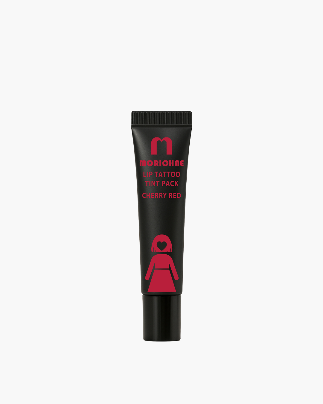 Morichae Lip Tattoo Tint Pack Cherry Red — a waterproof peel-off lip tint that delivers long-lasting vivid color while conditioning lips for a smooth, hydrated finish.