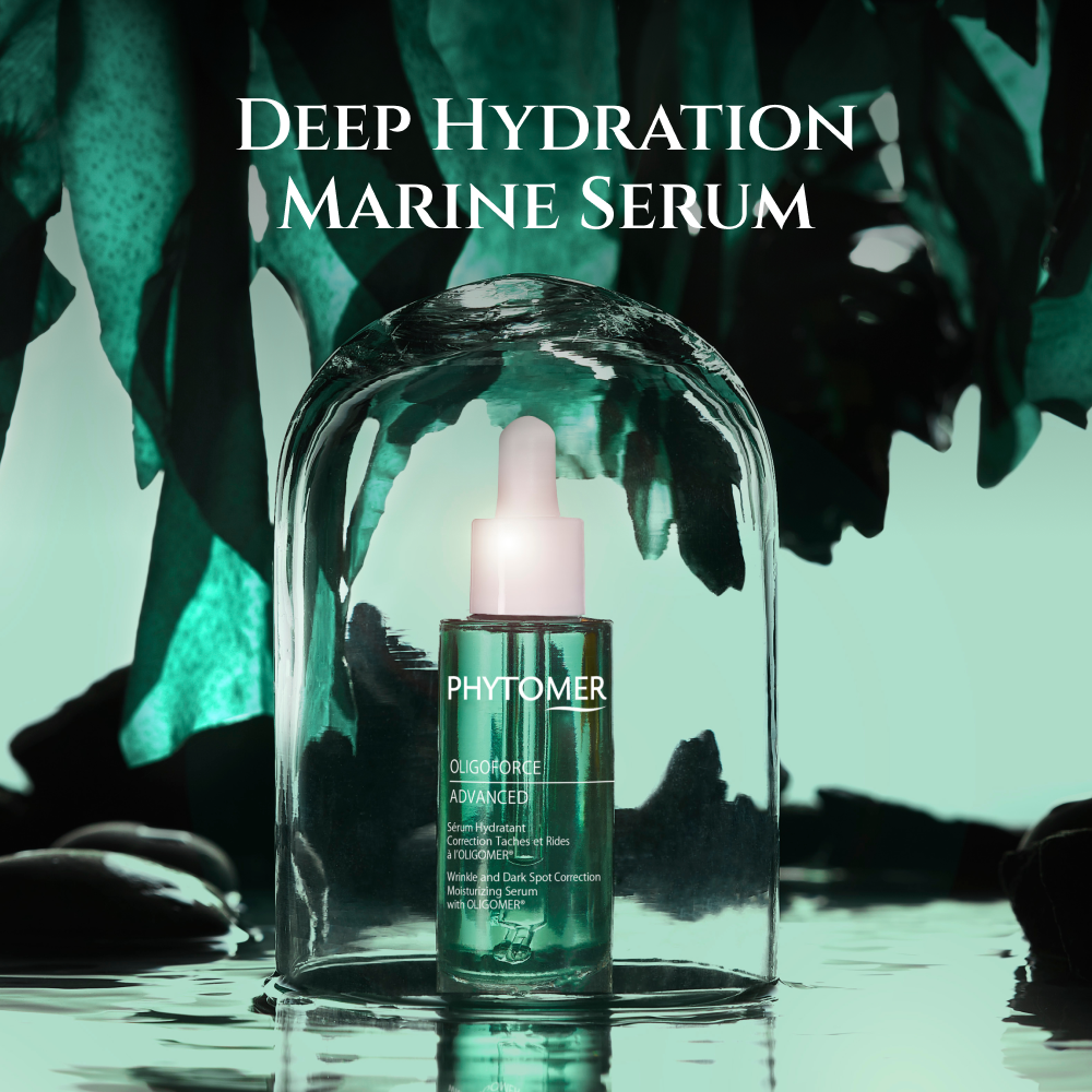 PHYTOMER Oligoforce Serum X Rosee Visage Toning Cleansing Lotion 50ml, 250ml deep hydration marine serum banner
