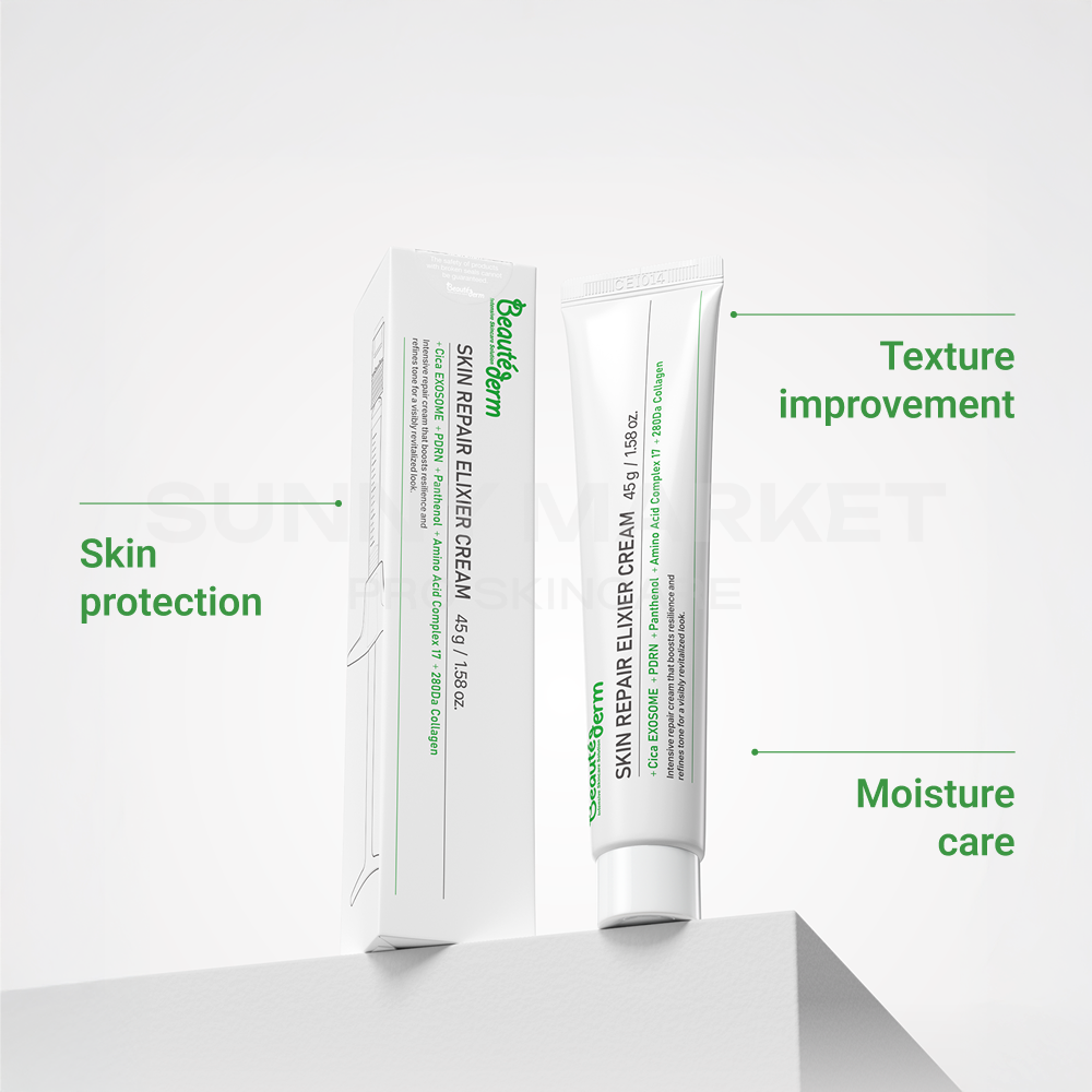 Beauteder Skin Elixier Repair Cream benefits – improves skin texture, protects the barrier, and provides deep moisture care.