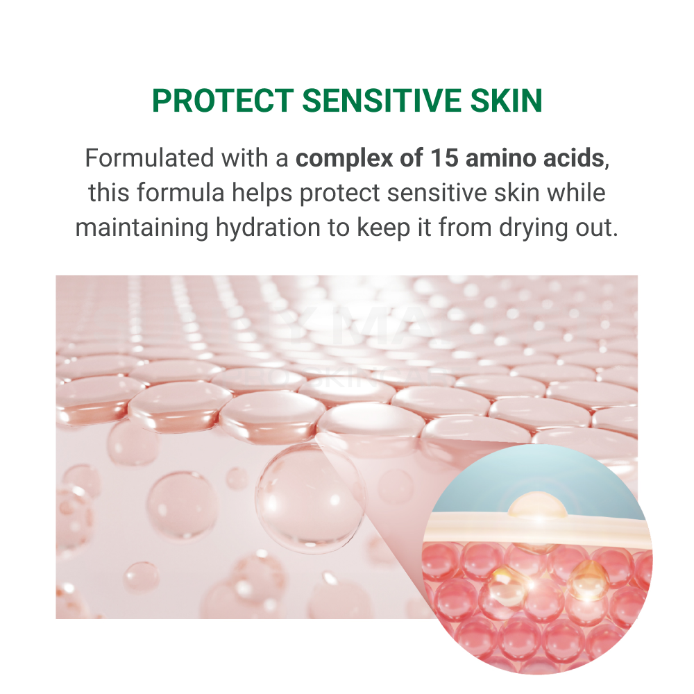 Beauteder Skin Protection Elixier Essence formulated with 15 amino acids to protect sensitive skin, maintain hydration, and prevent dryness.