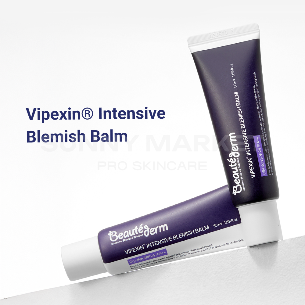 Beauteder Vipexin Intensive Blemish Balm image, high-coverage BB cream for oily and sensitive skin types, 50ml