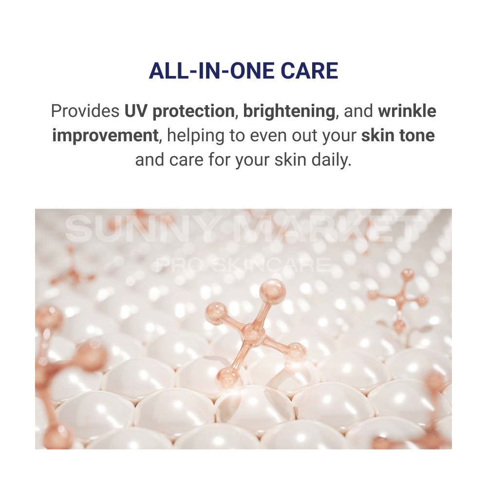 Beauteder Vipexin Intensive Blemish Balm all-in-one care image, providing daily UV protection, brightening, and wrinkle improvement for even skin tone