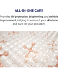 Beauteder Vipexin Intensive Blemish Balm all-in-one care image, providing daily UV protection, brightening, and wrinkle improvement for even skin tone