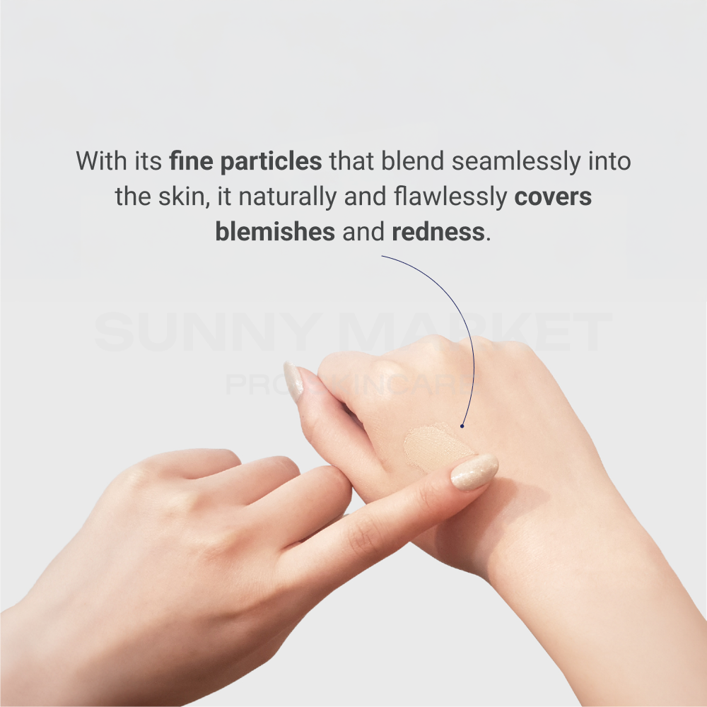 Beauteder Vipexin Intensive Blemish Balm with fine particles that blend seamlessly into the skin for flawless coverage of redness and blemishes