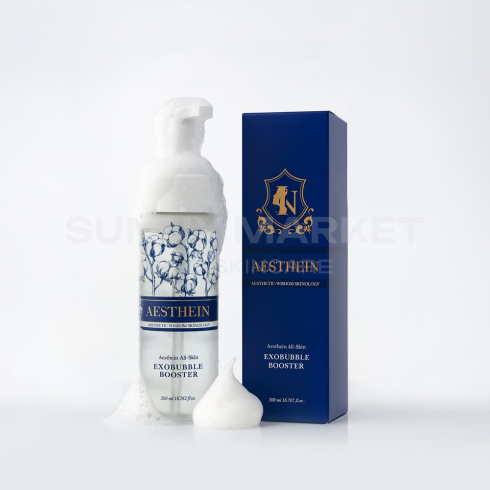 AESTHEIN All-Skin Exo Bubble Booster 200ml – soothing skincare for sensitive and all skin types