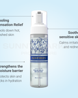 Key benefits of AESTHEIN Exo Bubble Booster – soothes sensitive skin, hydrates deeply, strengthens skin barrier, and supports scalp care