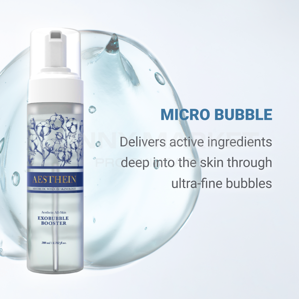 Ultra-fine exosome microbubbles delivering active ingredients deep into the skin – AESTHEIN Exo Bubble Booster technology
