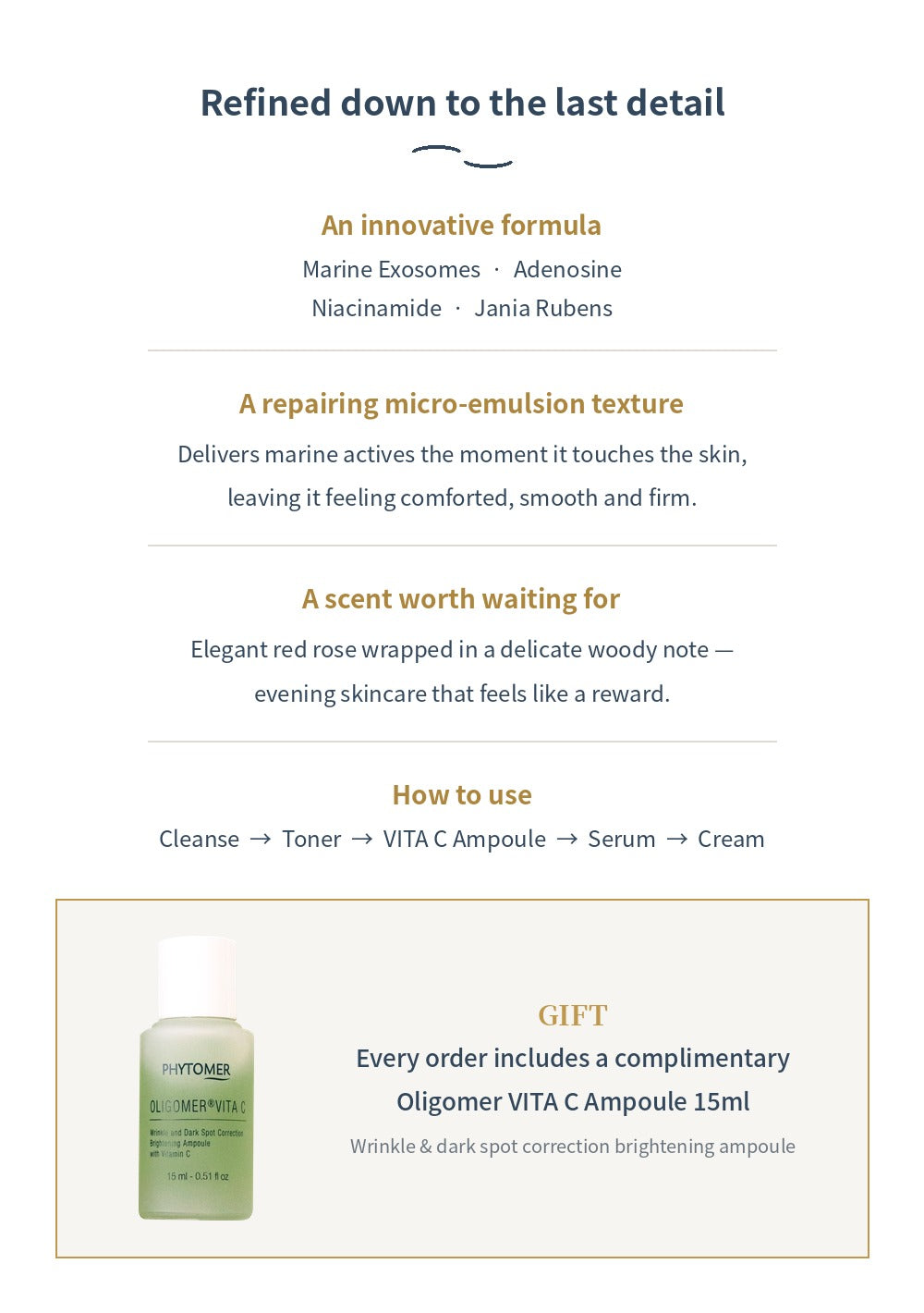 PHYTOMER Oligoperformance Antioxidant Serum X Oligomer VITA C (30ml + Gift)
