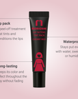 Morichae Lip Tattoo Tint Pack — a peel-off treatment that tints and conditions the lips. Waterproof, long-lasting, and smudge-free even with water, sweat, or humidity.